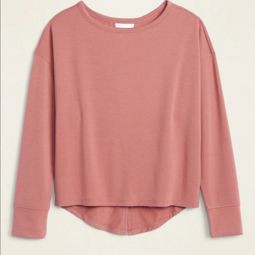 Lightweight French Terry Split-Back Sweatshirt
